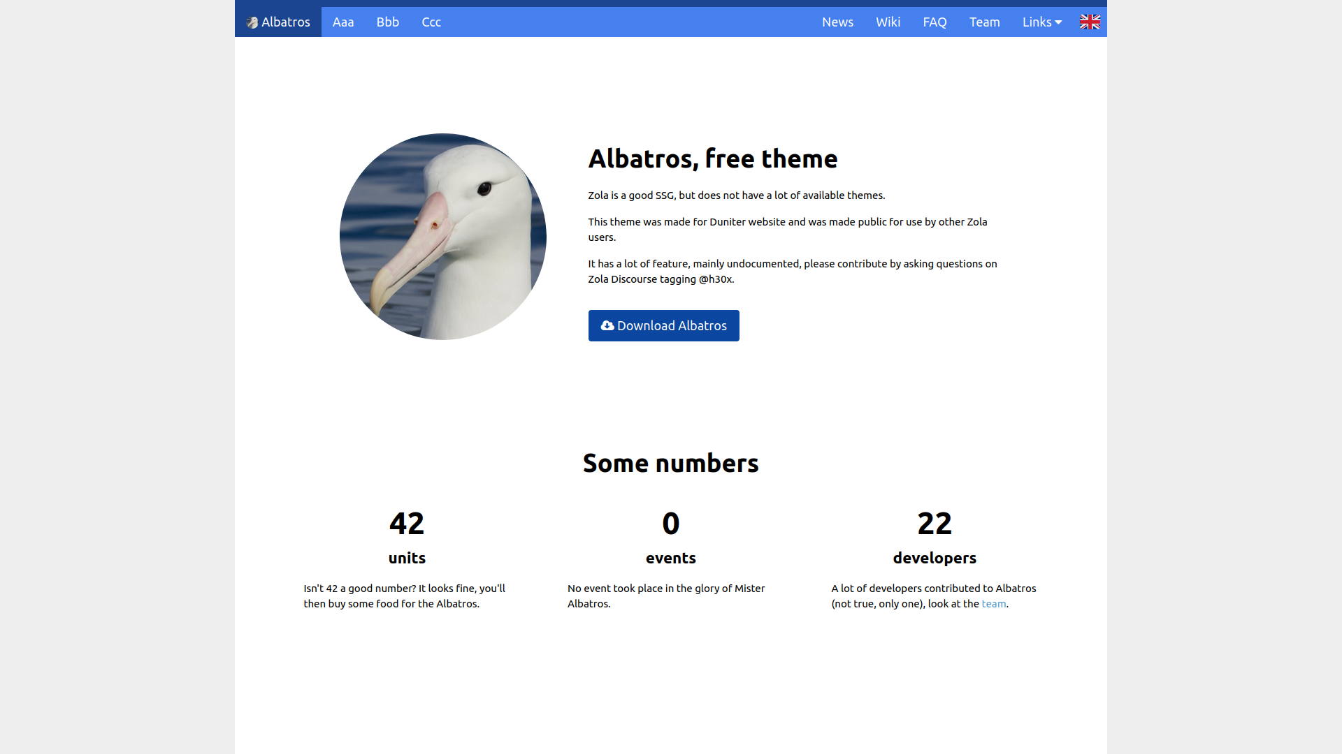 Screenshot of Albatros