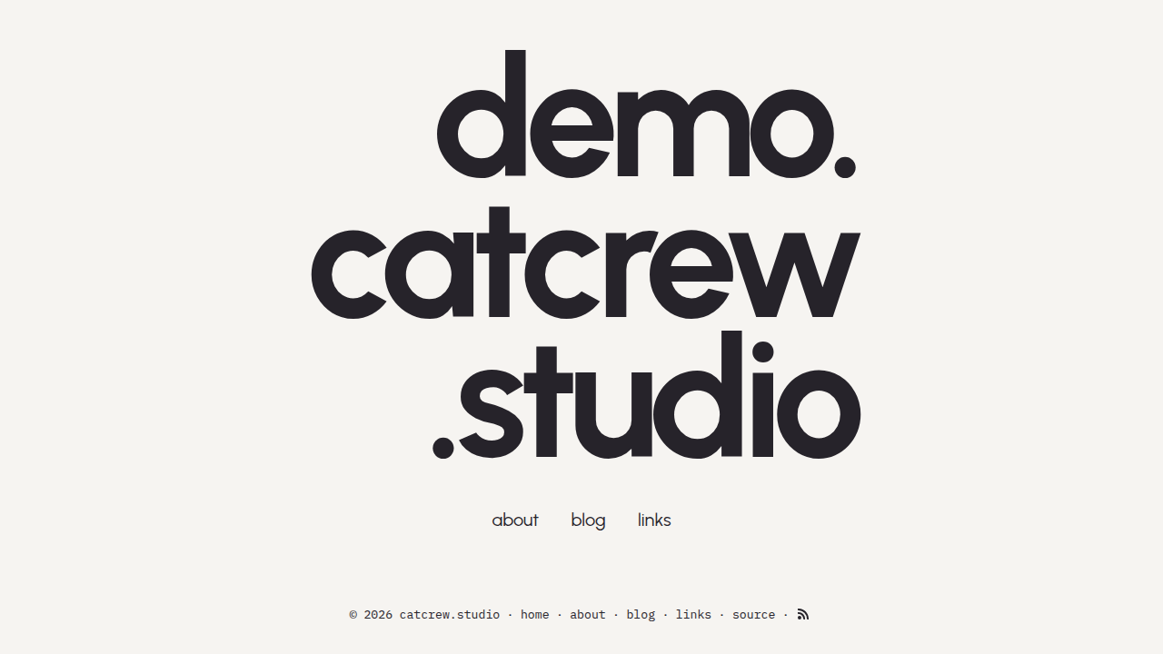 Cat Crew theme demo landing page