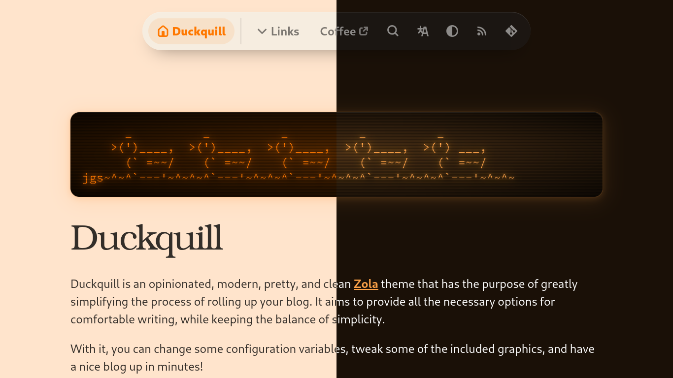 Screenshot of Duckquill