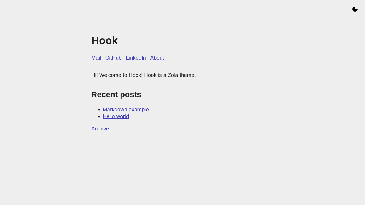 Screenshot of Hook