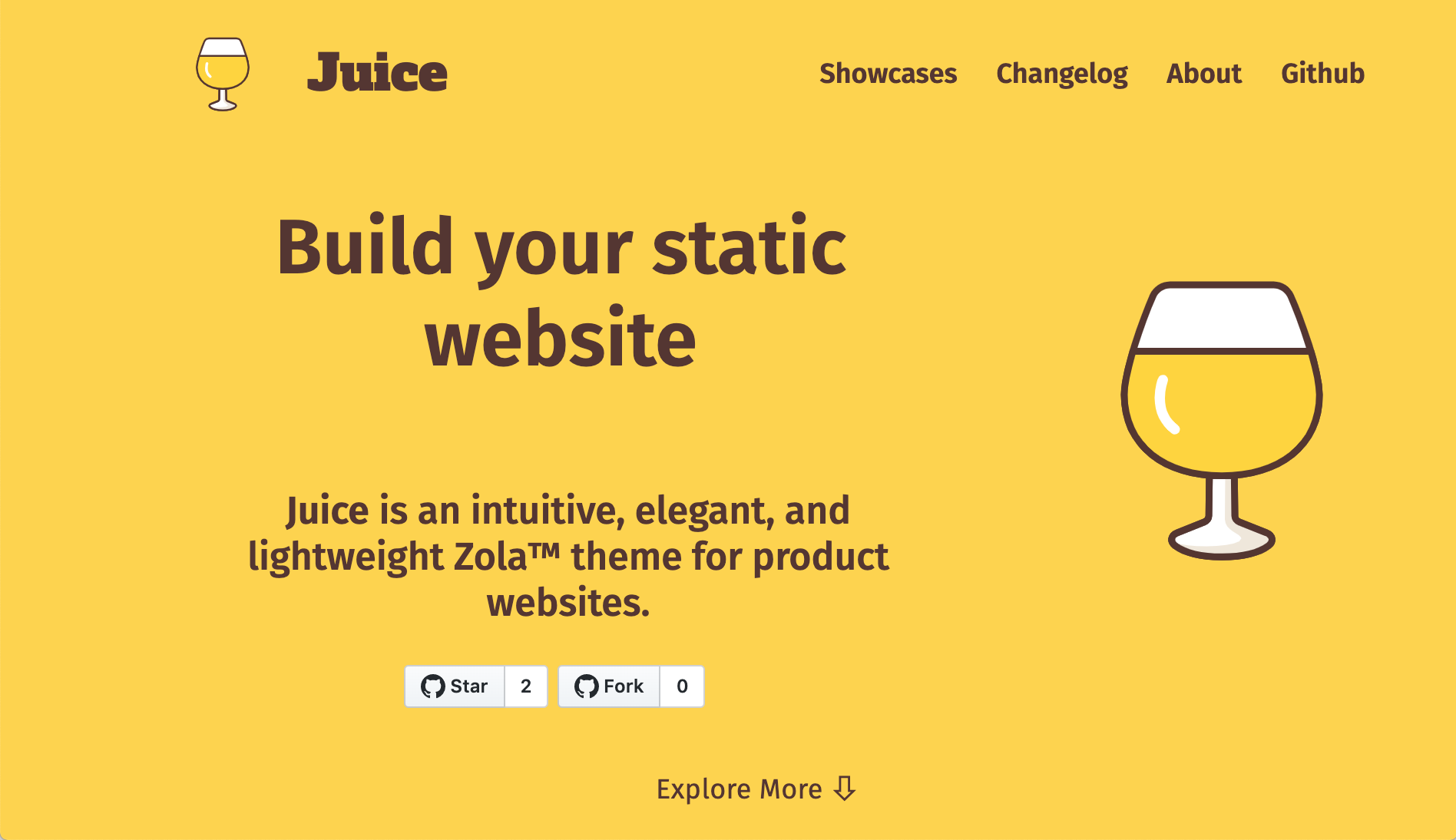 Screenshot of juice