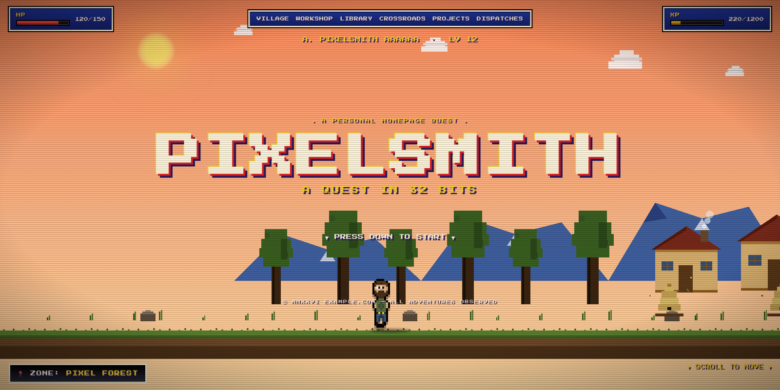 Screenshot of Press Start